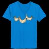 Ladies’  Junior Fine Jersey V-Neck Longer Length T-Shirt Thumbnail