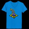 Ladies’  Junior Fine Jersey V-Neck Longer Length T-Shirt Thumbnail