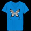Ladies’  Junior Fine Jersey V-Neck Longer Length T-Shirt Thumbnail