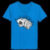 Ladies’  Junior Fine Jersey V-Neck Longer Length T-Shirt Thumbnail