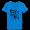 Ladies’  Junior Fine Jersey V-Neck Longer Length T-Shirt Thumbnail