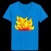 Ladies’  Junior Fine Jersey V-Neck Longer Length T-Shirt Thumbnail