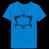 Ladies’  Junior Fine Jersey V-Neck Longer Length T-Shirt Thumbnail