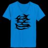 Ladies’  Junior Fine Jersey V-Neck Longer Length T-Shirt Thumbnail