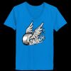 Ladies’  Junior Fine Jersey V-Neck Longer Length T-Shirt Thumbnail