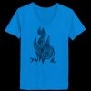 Ladies’  Junior Fine Jersey V-Neck Longer Length T-Shirt Thumbnail