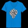 Ladies’  Junior Fine Jersey V-Neck Longer Length T-Shirt Thumbnail