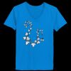 Ladies’  Junior Fine Jersey V-Neck Longer Length T-Shirt Thumbnail