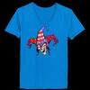 Ladies’  Junior Fine Jersey V-Neck Longer Length T-Shirt Thumbnail