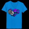 Ladies’  Junior Fine Jersey V-Neck Longer Length T-Shirt Thumbnail