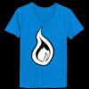 Ladies’  Junior Fine Jersey V-Neck Longer Length T-Shirt Thumbnail