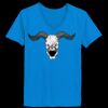 Ladies’  Junior Fine Jersey V-Neck Longer Length T-Shirt Thumbnail