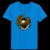 Ladies’  Junior Fine Jersey V-Neck Longer Length T-Shirt Thumbnail