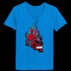 Ladies’  Junior Fine Jersey V-Neck Longer Length T-Shirt Thumbnail