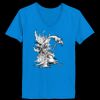 Ladies’  Junior Fine Jersey V-Neck Longer Length T-Shirt Thumbnail