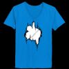 Ladies’  Junior Fine Jersey V-Neck Longer Length T-Shirt Thumbnail