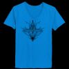Ladies’  Junior Fine Jersey V-Neck Longer Length T-Shirt Thumbnail