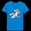 Ladies’  Junior Fine Jersey V-Neck Longer Length T-Shirt Thumbnail