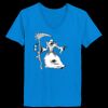 Ladies’  Junior Fine Jersey V-Neck Longer Length T-Shirt Thumbnail