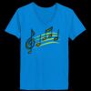 Ladies’  Junior Fine Jersey V-Neck Longer Length T-Shirt Thumbnail