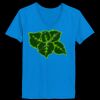 Ladies’  Junior Fine Jersey V-Neck Longer Length T-Shirt Thumbnail