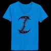 Ladies’  Junior Fine Jersey V-Neck Longer Length T-Shirt Thumbnail