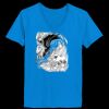 Ladies’  Junior Fine Jersey V-Neck Longer Length T-Shirt Thumbnail