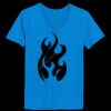 Ladies’  Junior Fine Jersey V-Neck Longer Length T-Shirt Thumbnail