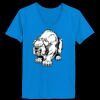 Ladies’  Junior Fine Jersey V-Neck Longer Length T-Shirt Thumbnail