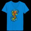 Ladies’  Junior Fine Jersey V-Neck Longer Length T-Shirt Thumbnail