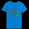 Ladies’  Junior Fine Jersey V-Neck Longer Length T-Shirt Thumbnail