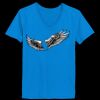 Ladies’  Junior Fine Jersey V-Neck Longer Length T-Shirt Thumbnail