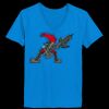 Ladies’  Junior Fine Jersey V-Neck Longer Length T-Shirt Thumbnail