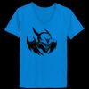 Ladies’  Junior Fine Jersey V-Neck Longer Length T-Shirt Thumbnail