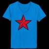 Ladies’  Junior Fine Jersey V-Neck Longer Length T-Shirt Thumbnail
