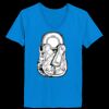Ladies’  Junior Fine Jersey V-Neck Longer Length T-Shirt Thumbnail