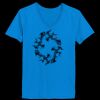 Ladies’  Junior Fine Jersey V-Neck Longer Length T-Shirt Thumbnail