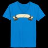 Ladies’  Junior Fine Jersey V-Neck Longer Length T-Shirt Thumbnail