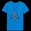 Ladies’  Junior Fine Jersey V-Neck Longer Length T-Shirt Thumbnail