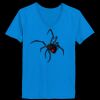 Ladies’  Junior Fine Jersey V-Neck Longer Length T-Shirt Thumbnail
