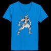 Ladies’  Junior Fine Jersey V-Neck Longer Length T-Shirt Thumbnail