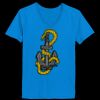 Ladies’  Junior Fine Jersey V-Neck Longer Length T-Shirt Thumbnail