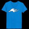 Ladies’  Junior Fine Jersey V-Neck Longer Length T-Shirt Thumbnail