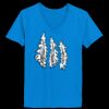 Ladies’  Junior Fine Jersey V-Neck Longer Length T-Shirt Thumbnail