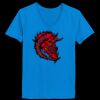 Ladies’  Junior Fine Jersey V-Neck Longer Length T-Shirt Thumbnail