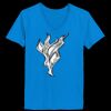 Ladies’  Junior Fine Jersey V-Neck Longer Length T-Shirt Thumbnail