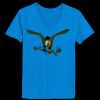 Ladies’  Junior Fine Jersey V-Neck Longer Length T-Shirt Thumbnail