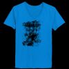 Ladies’  Junior Fine Jersey V-Neck Longer Length T-Shirt Thumbnail