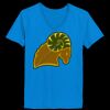 Ladies’  Junior Fine Jersey V-Neck Longer Length T-Shirt Thumbnail