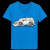 Ladies’  Junior Fine Jersey V-Neck Longer Length T-Shirt Thumbnail